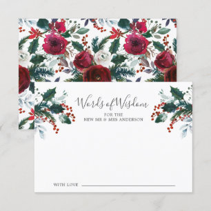Carte Fleur Florale des mots de la sagesse