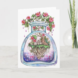 Carte Fleur flottante