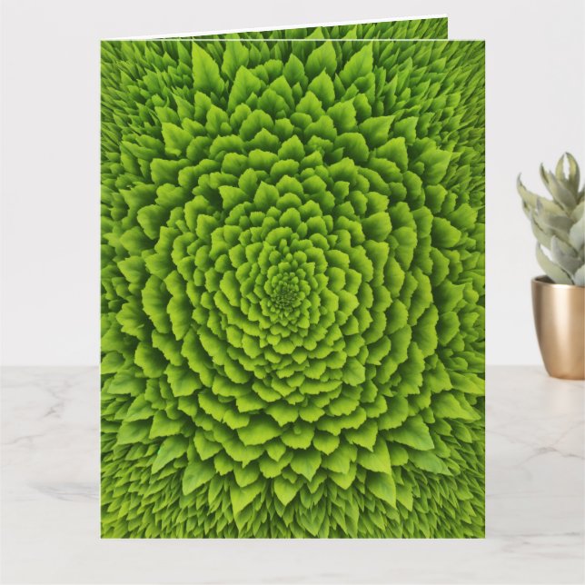 Carte Fleur fractale d'émeraude (Petite plante)