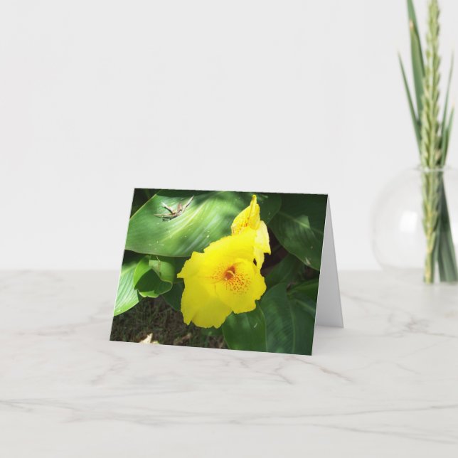 Carte Fleur Jaune à l'ombre (Devant)