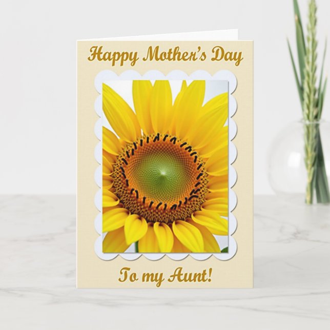 Carte Fleur Jaune à Points (Devant)