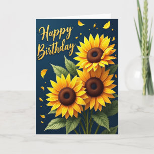 Carte Fleur Jaune Joyeuse