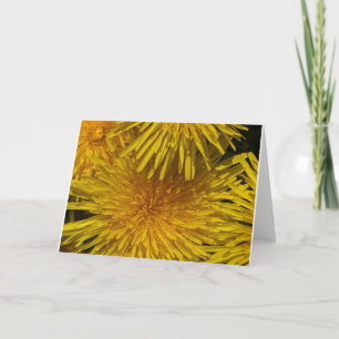 Carte Fleur jaune personnalisable 