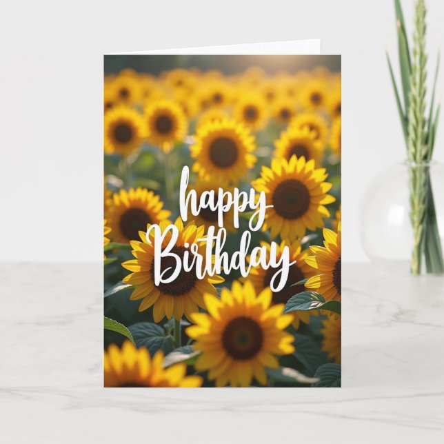 Carte Fleur Jaune Rêveuse (Devant)