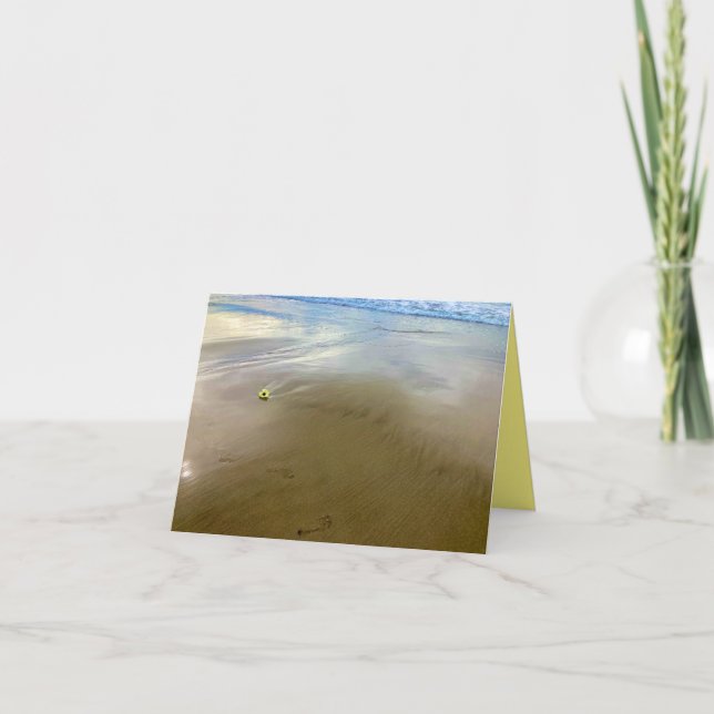 Carte Fleur Jaune sur la Mer (Devant)