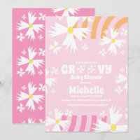 Fleur marguerite Baby shower Super rose orange I