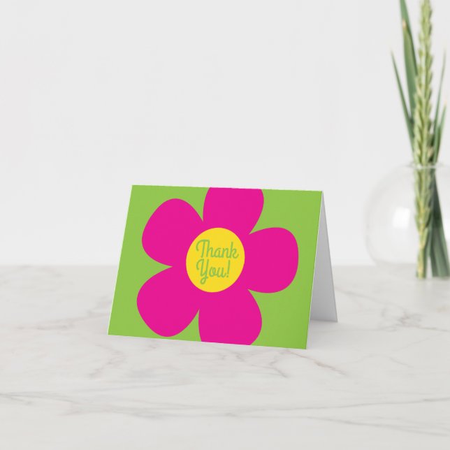 Carte Fleur mignonne fête d'anniversaire (Devant)