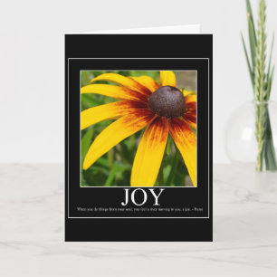 Carte Fleur Motivationnelle Joy Rumi