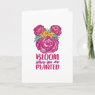 Carte Fleur Où vous êtes Plantés