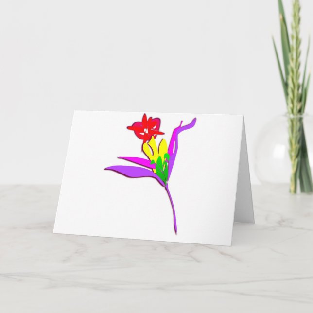 Carte Fleur pétale (Devant)