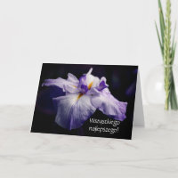 Fleur polonaise d'anniversaire Sto Lat Iris