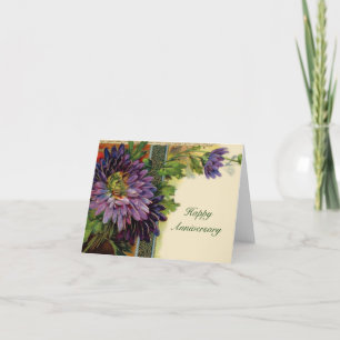 Carte Fleur Purple Personnalisable - Ajouter Votre