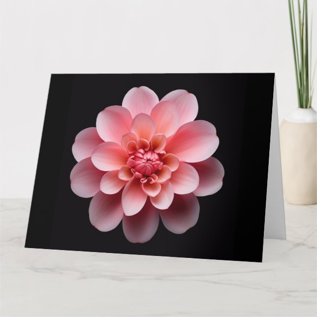 Carte Fleur rose (Devant)