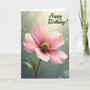 Carte Fleur Rose Joyeuse