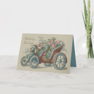 Carte Fleur Rose N'oubliez Pas Fleurs Florales