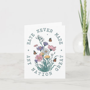Carte Fleur sauvage anti-Trump