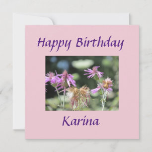 Carte Fleur sauvage Corfu Lilac