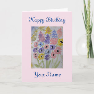 Carte Fleur sauvage d'été Anniversaire