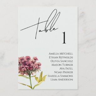 Carte fleur sauvage Mariage