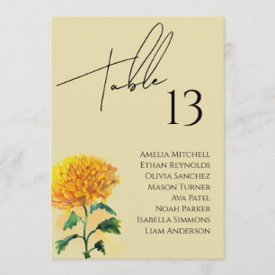 Carte fleur sauvage Mariage