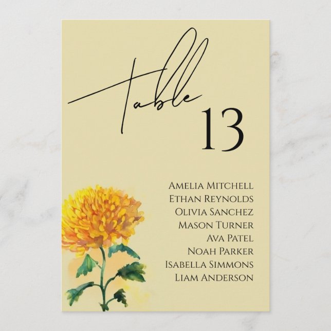 Carte fleur sauvage Mariage (Devant)
