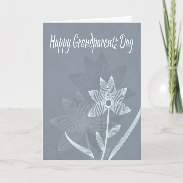 Carte Fleur spirale avec/ Réflexions pour la Journée des (Devant)