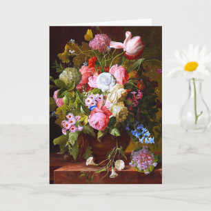 Carte Fleur Vie Encore De Roses, Tulipes Et Hyacinthes