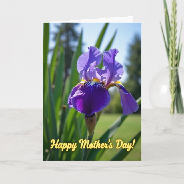 Carte Fleurale Violet Bloom (Devant)