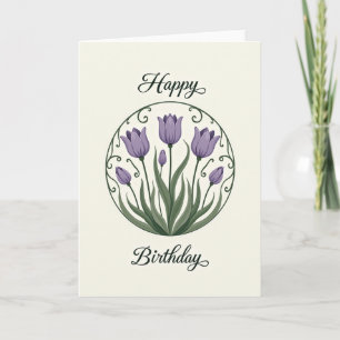 Carte Fleurie Anniversaire Bloom