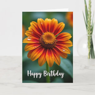 Carte Fleurie Anniversaire Douce et Fougueuse
