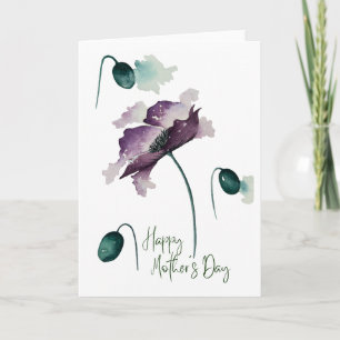 Carte Fleurie Aquarelle Bonne Fête Des Mères