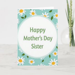 Carte Fleurie Bonne Fête Maman Sœur