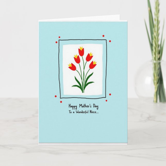 Carte Fleurie Chevron Amour (Devant)