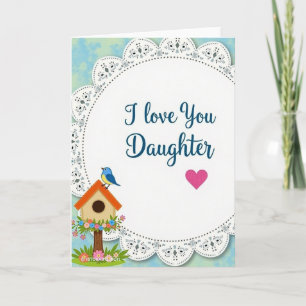 Carte Fleurie d'Amour pour Filles