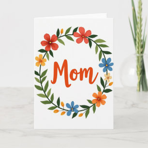 Carte Fleurie pour Maman