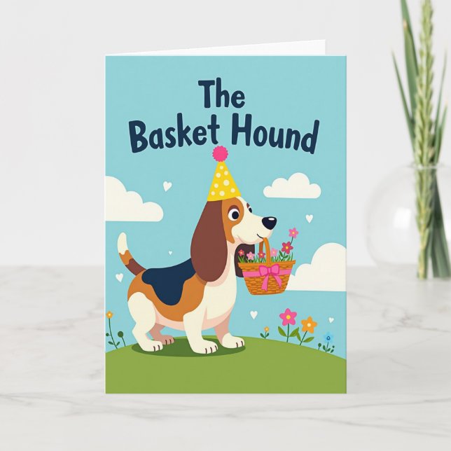 Carte Fleurie Sweet Hound (Devant)