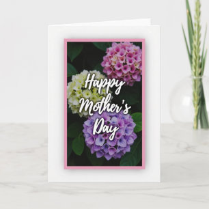 Carte Fleurs à pois avec Vœux Floraux