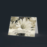 Carte Fleurs Ami et son mari Anniversaire<br><div class="desc">Joyeuse carte d'anniversaire mariage pour l'amie et son mari avec de jolies fleurs vintages blanches,  et verset chaleureux.</div>