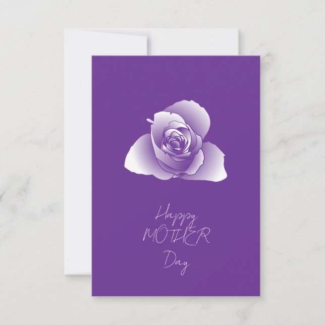 Carte Fleurs aux nuances d'art blanc raffiné (Devant)