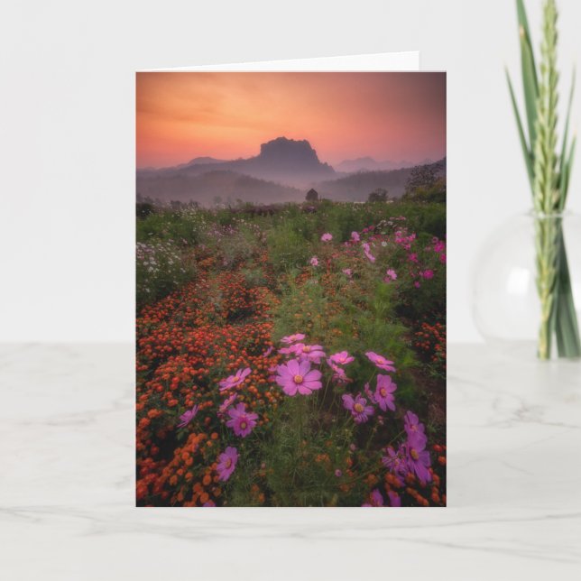 Carte Fleurs | Chiang Dao, Chiang Mai, Thaïlande (Devant)