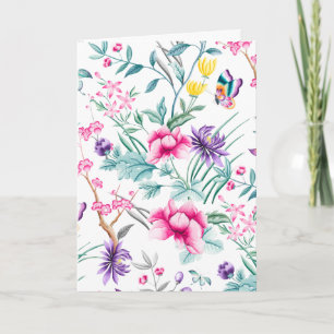 Carte Fleurs Chic Boho & Papillons   Fête des mères