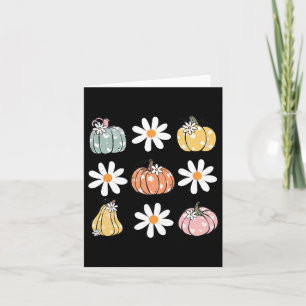 Carte Fleurs citrouilles Et Faisy Mignonnes Halloween D'