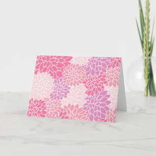 Carte Fleurs Dahlia, Motif De Fleurs, Dahlia Rose