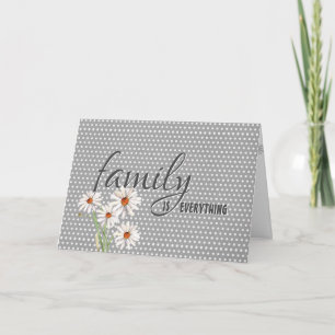 Carte Fleurs d'anniversaire de belle-sœur sur pois