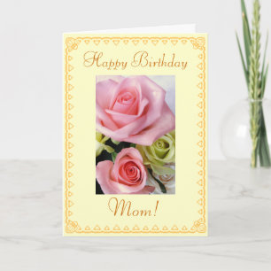 Carte Fleurs d'anniversaire de maman