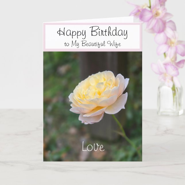 Carte Fleurs d'anniversaire pour femme ou pour n'importe (Orchidée)