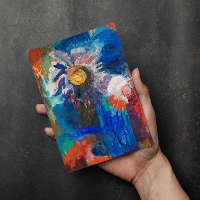 Carte Fleurs dans un Vase Bleu | Fritz Schaefler (Créateur téléchargé)