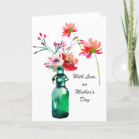 Fleurs d'aquarelle Fête des mères élégantes