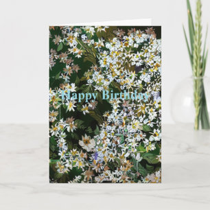 CARTE FLEURS D'ASTER