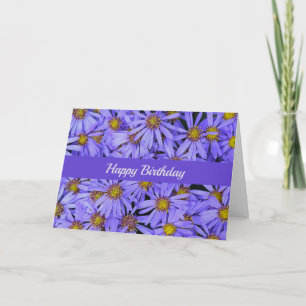 Carte Fleurs d'Aster Violet dans les jardins du RHS Joye